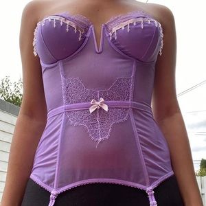 Purple crystal corset